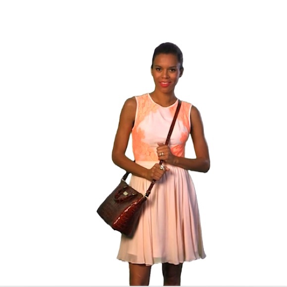 Brahmin Mini Arno Apricot Crandon 00364 - Picture 14 of 14